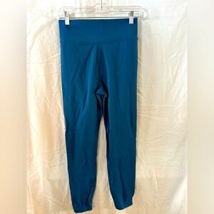 Blue High-Waisted Leggings